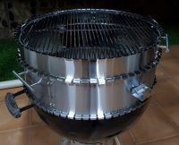 Stainless steel rotisserie extension 57cm